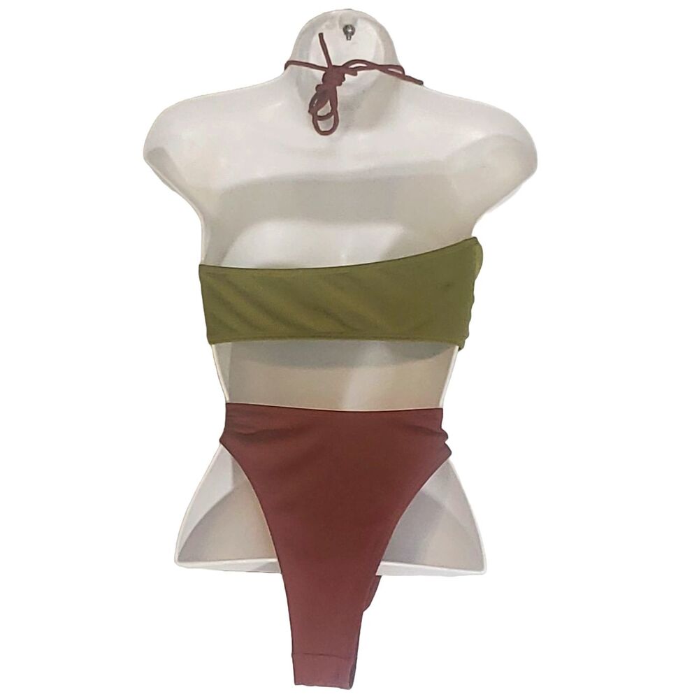 Icon Swim Halter Neck One Piece Swimsuit Size Large - Picture 5 of 6
